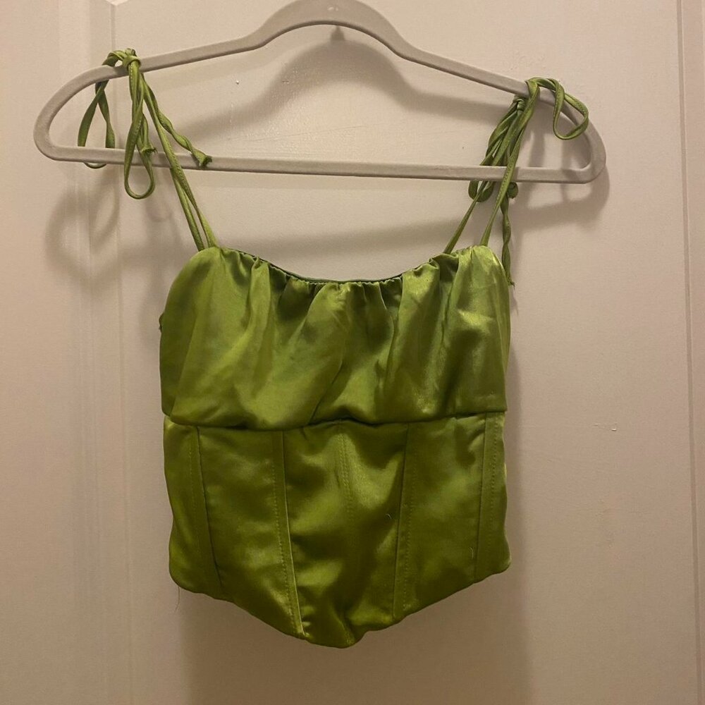 LA Hearts by Pacsun Green corset top